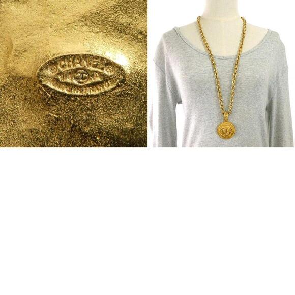 CHANEL Gold Coco Mark Necklace - Picture 5 of 5